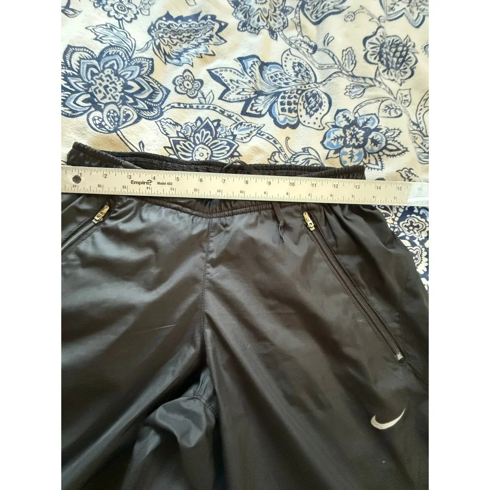 VTG Nike FitStorm Black Track Pants Womens XS Reflective Athletic Running Pants